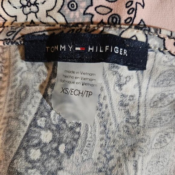 Tommy Hilfiger -Women`s Stretch Keyhole Sleeveless Summer Shirt Blouse XS - Picture 5 of 7